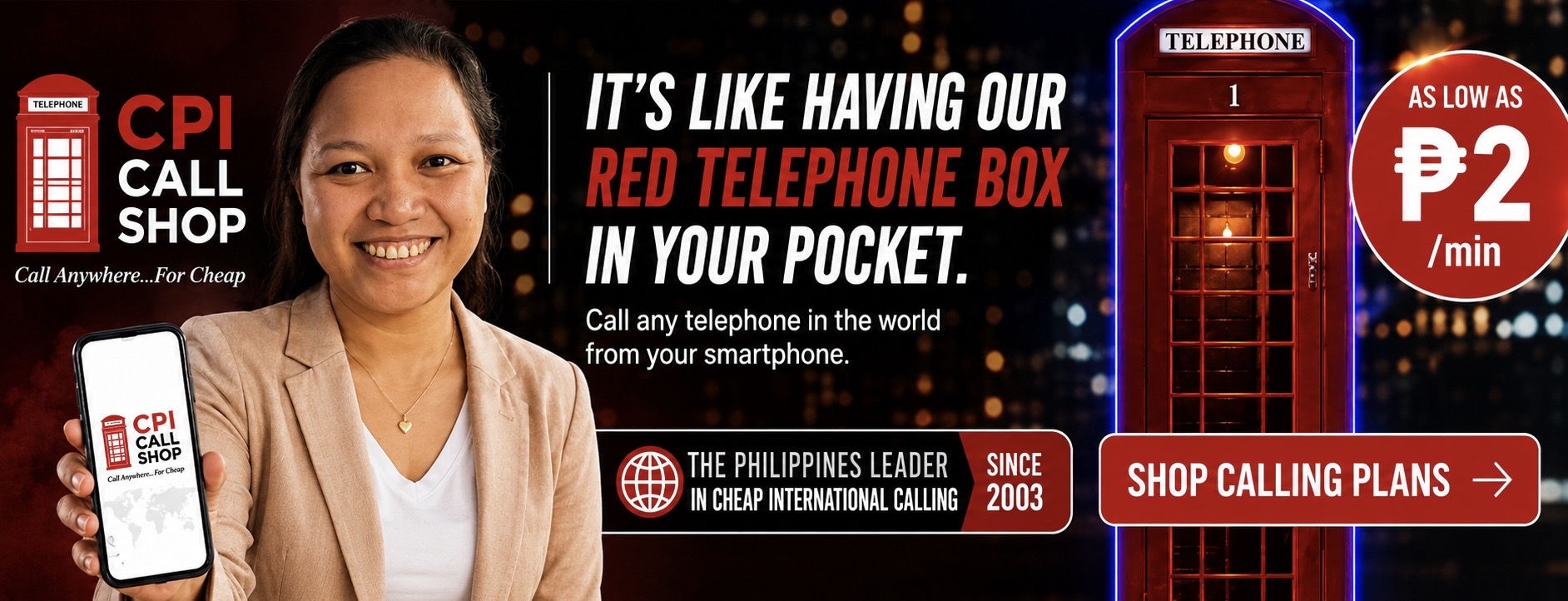 CPI Call Shop — Red Telephone Box In Your Pocket
